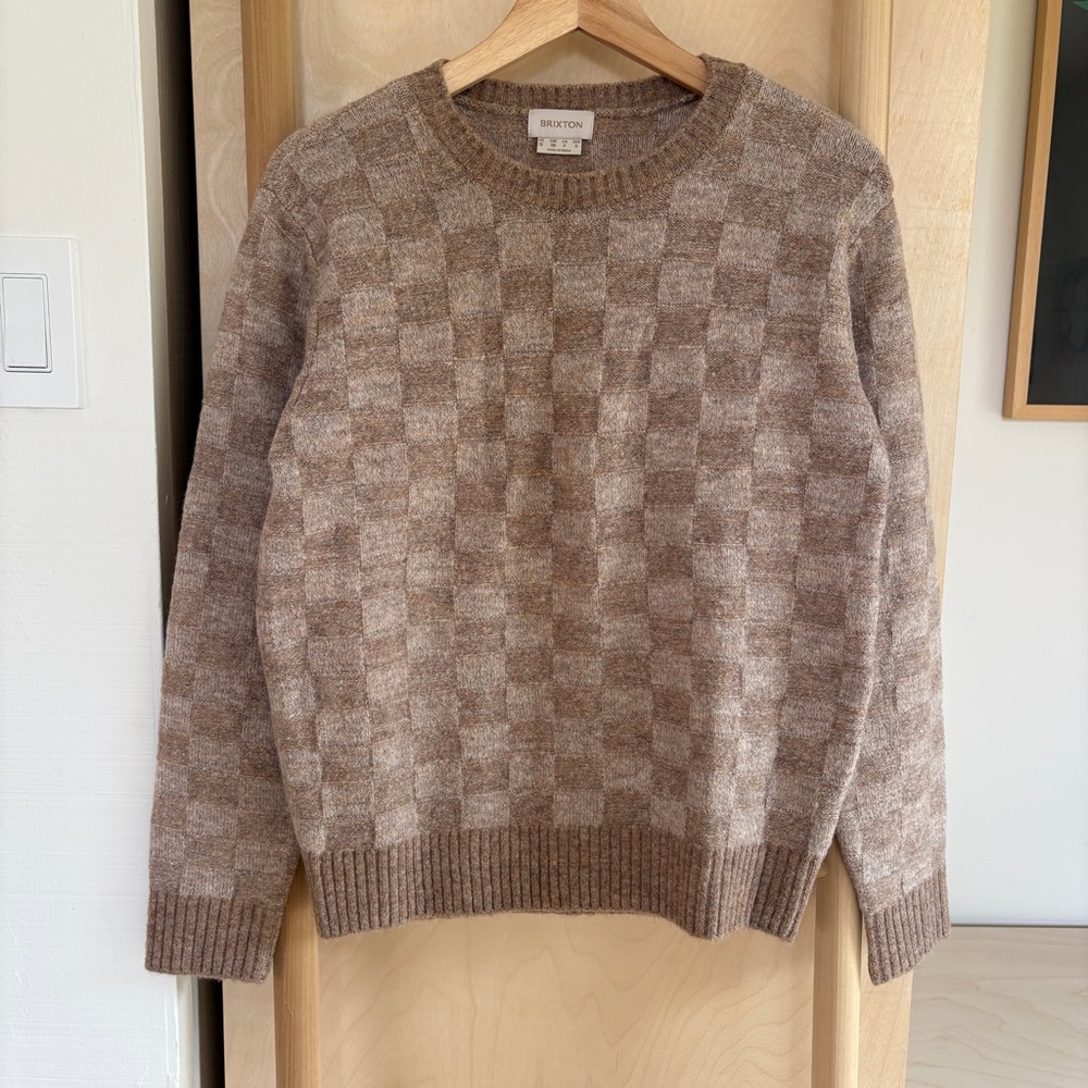 Brown Checkered Sweater